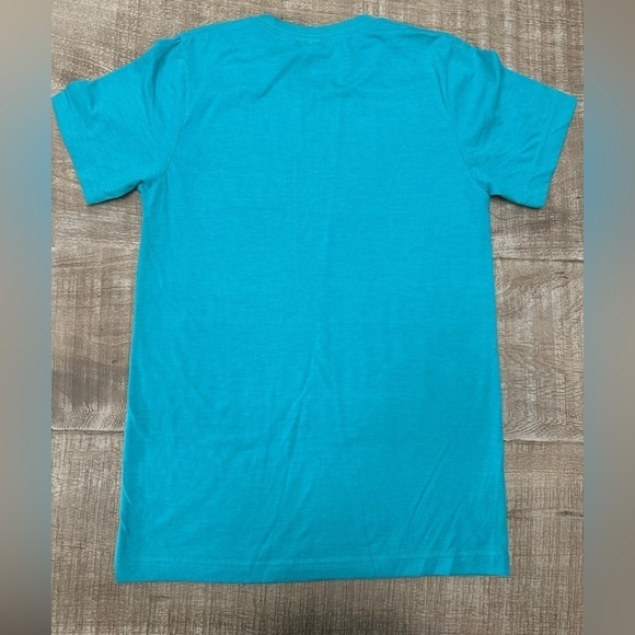 Exhausted Pigeon Tee | Bella + Canvas | Heather Teal | Size M - Picture 2 of 5